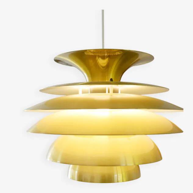 Golden lamp, 1970s Denmark