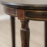 Early 20th Century English Walnut Oval Coffee Table, 1950s