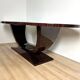 Art Deco Oval Dining Table 240 x 120 cm - Makassar Ebony