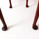 Table à thé de style ancien ovale en bois d'érable massif drexel heritage étiquette originale table design 1970