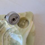 Ashtray and lighter in onyx