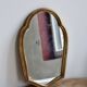 Antique gilded baroque mirror in wood – Distressed glass – Carved wood