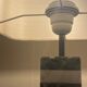Paire de lampes en marbre blanc et vert, 1970's