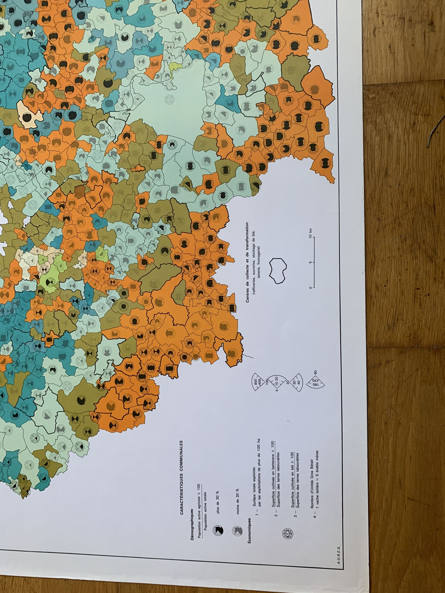 Paris Ile de France map 1967