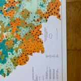 Paris Ile de France map 1967
