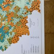 Paris Ile de France map 1967