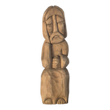 Wooden sculpture statuette