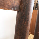 Pair of straw brutalist chairs, 1970