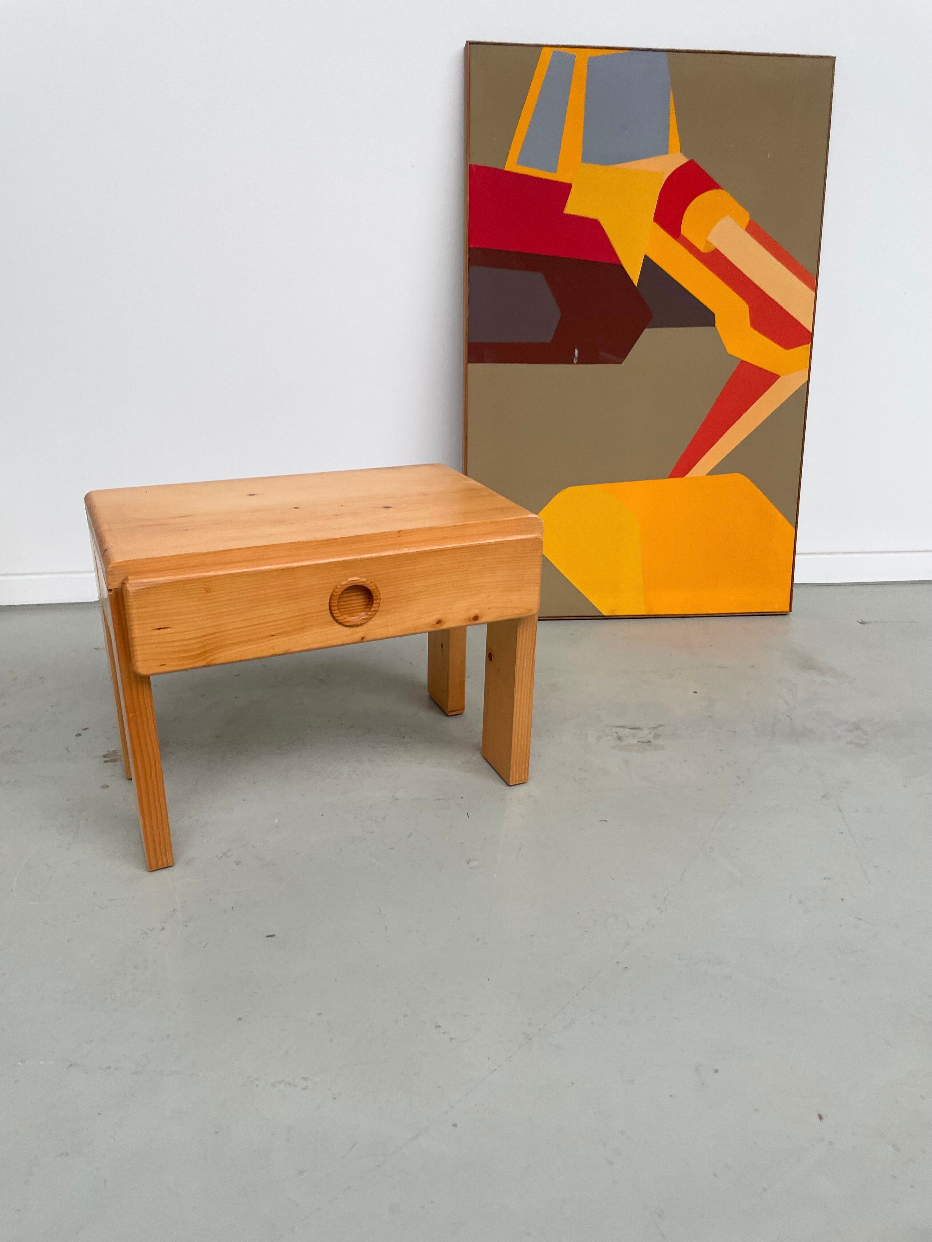 Bedside table in pine