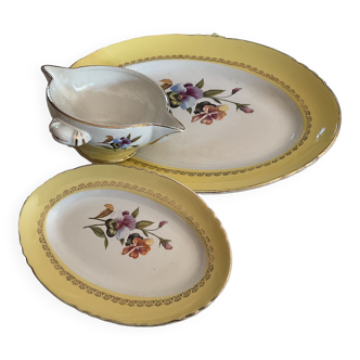 Digoin Sarreguemine saucière dishes thoughts