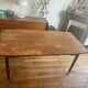 Scandinavian extendable wooden table