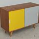 Yellow and grey U-452 sideboard by Jiri Jiroutek for Interier Praha 1960