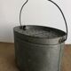 Old zinc stud, fisherman's live bucket