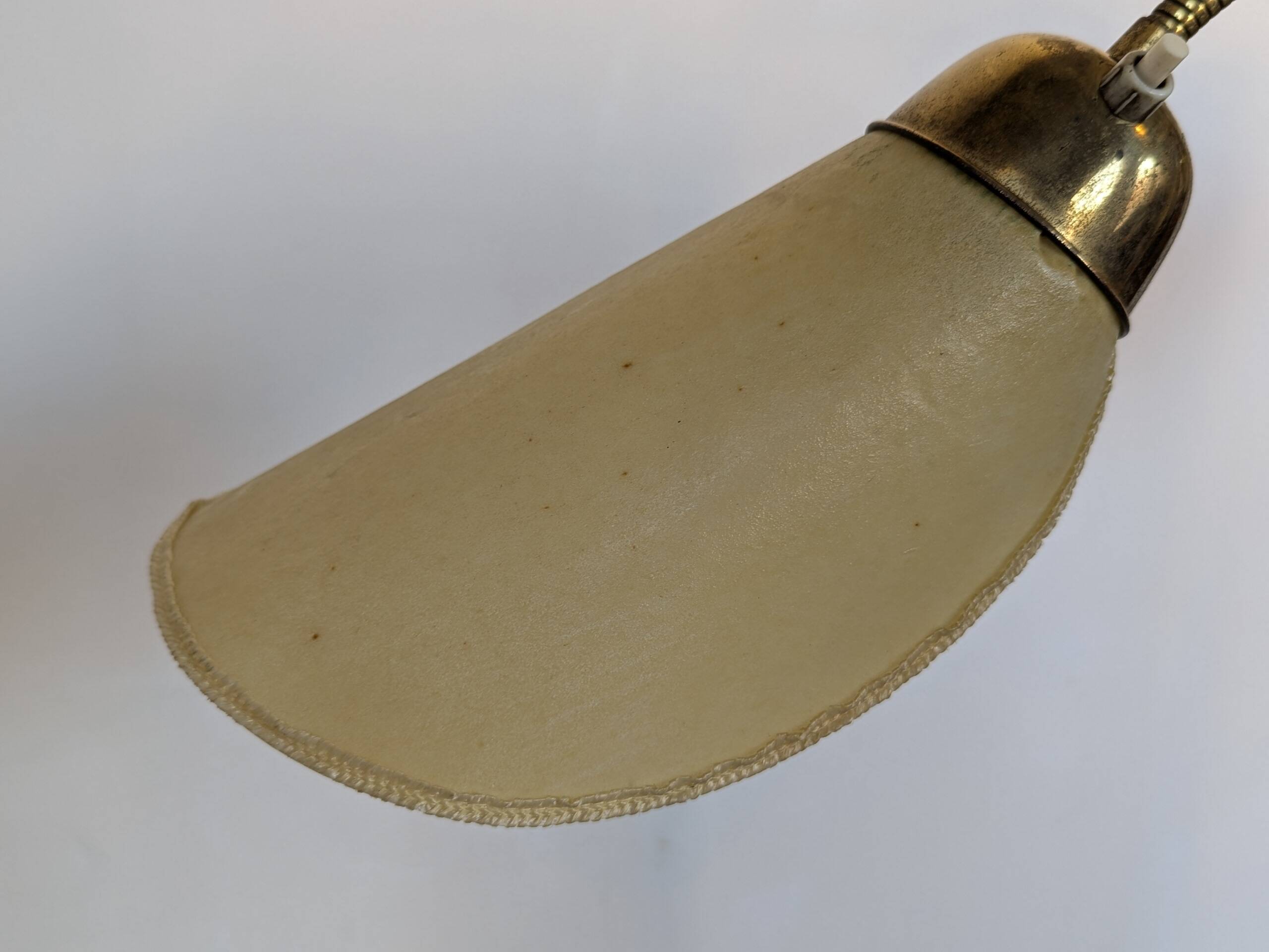 Bamboo and brass floor lamp