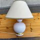 Vintage table lamp in crackled ceramic Rosagaso Spain 1990