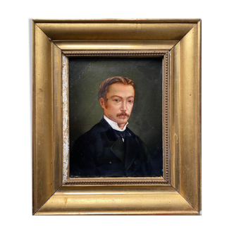 Table HST 1873 "Family portrait" Edmond MENESTRIER (?-1884) + frame