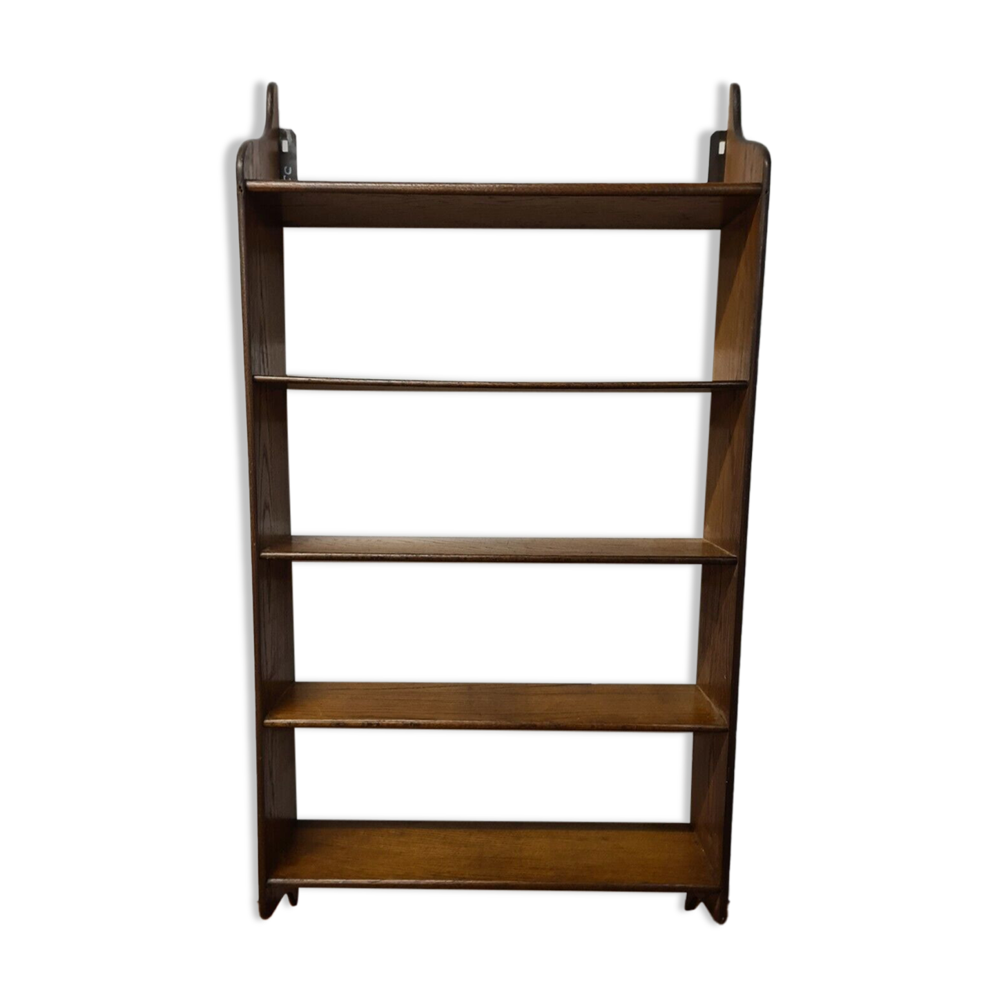 Oak wall bookcase shelf
