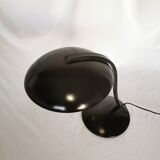 Mushroom lamp in black lacquered steel model Z290, Veneta Lumi, Italy, 1980