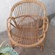 Pair of Shell-shaped Rotin chairs