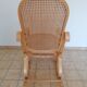 Rocking-chair bois et cannage