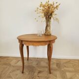 Round wooden table