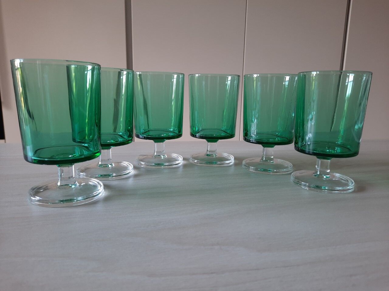 Set of 6 vintage glasses