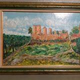 Oil on canvas signed-illustration