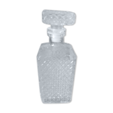 Faceted glass whisky carafe