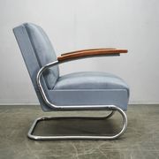 1930s Bauhaus Cantilever Armchair in Thonet S 411 Style, Attributed to Kovo