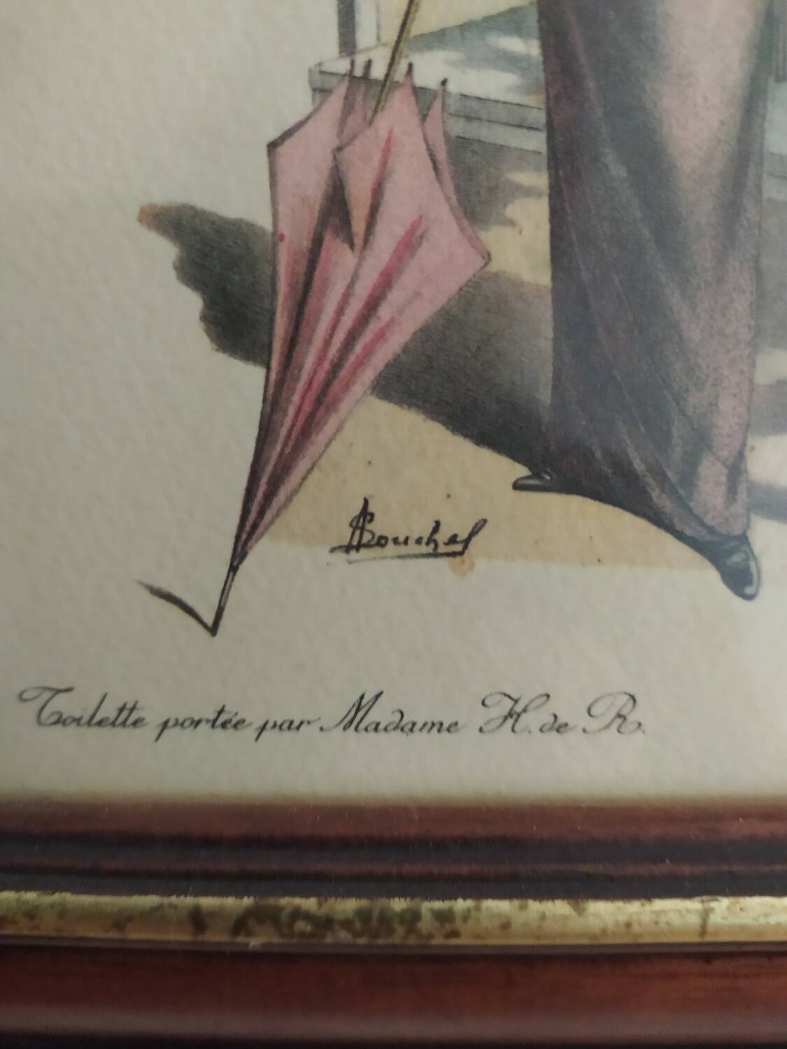 Framed fashion print