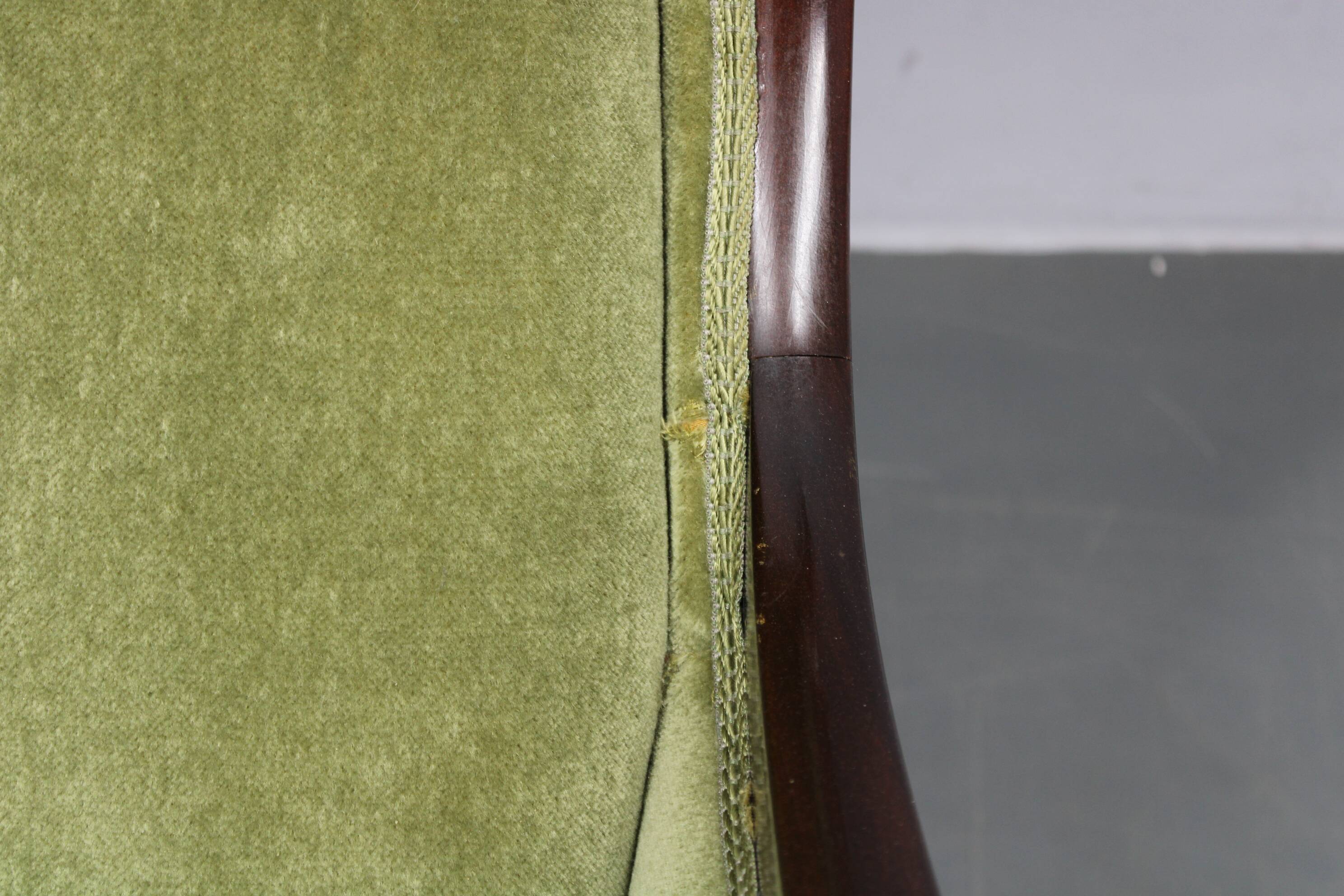 Danish mid-century wingback armchair by Frits Henningsen, 1950s