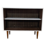Vintage wood and white storage unit