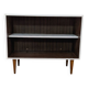 Vintage wood and white storage unit