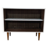 Meuble de rangement vintage bois et blanc