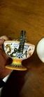 Small Cup and Saucer Majolica Fantechi Sesto Fiorentino Antique