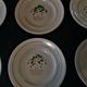Series of six dessert plates Longwy years 50 cherry blossoms