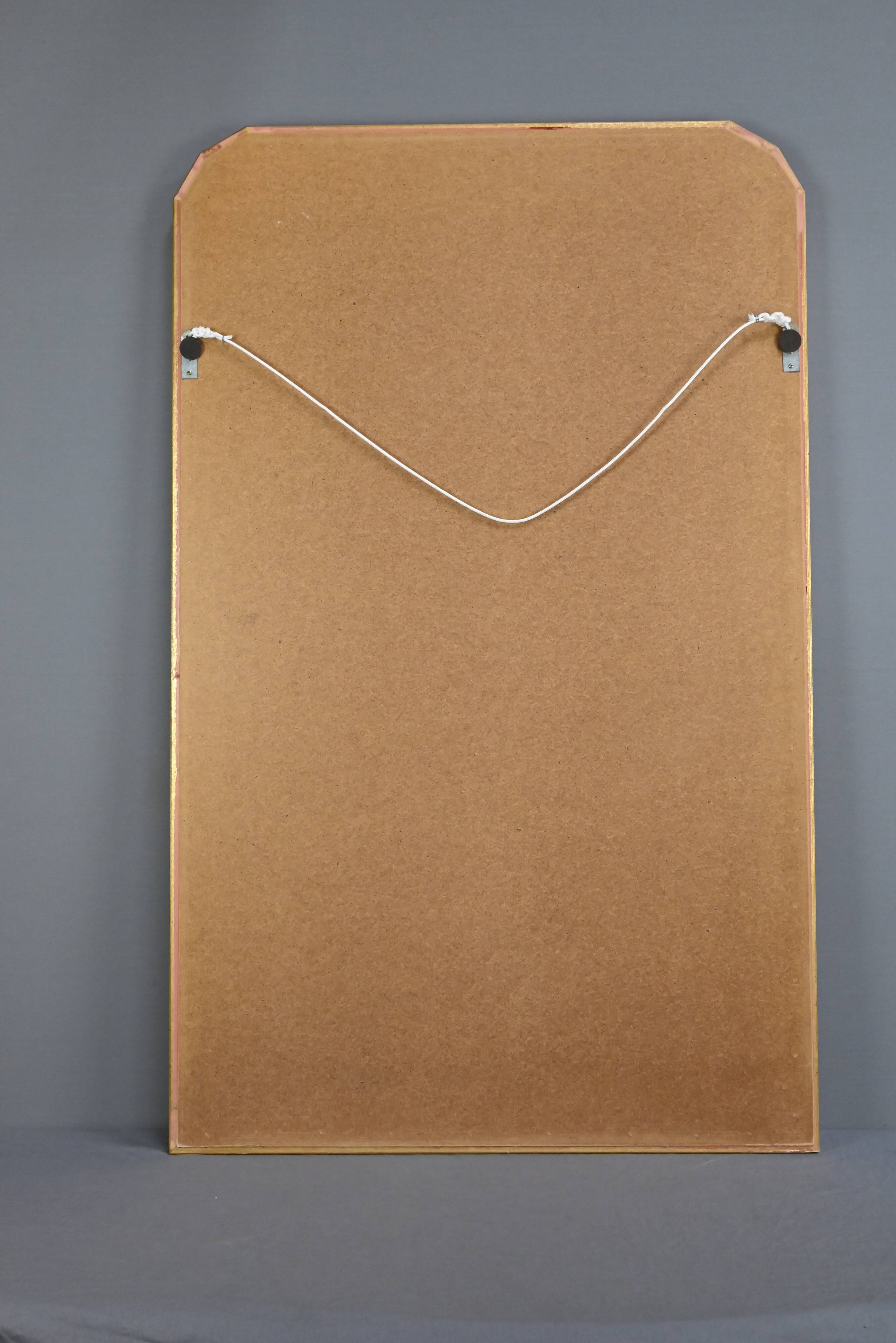 Large Gilded Wooden Mirror – 1980