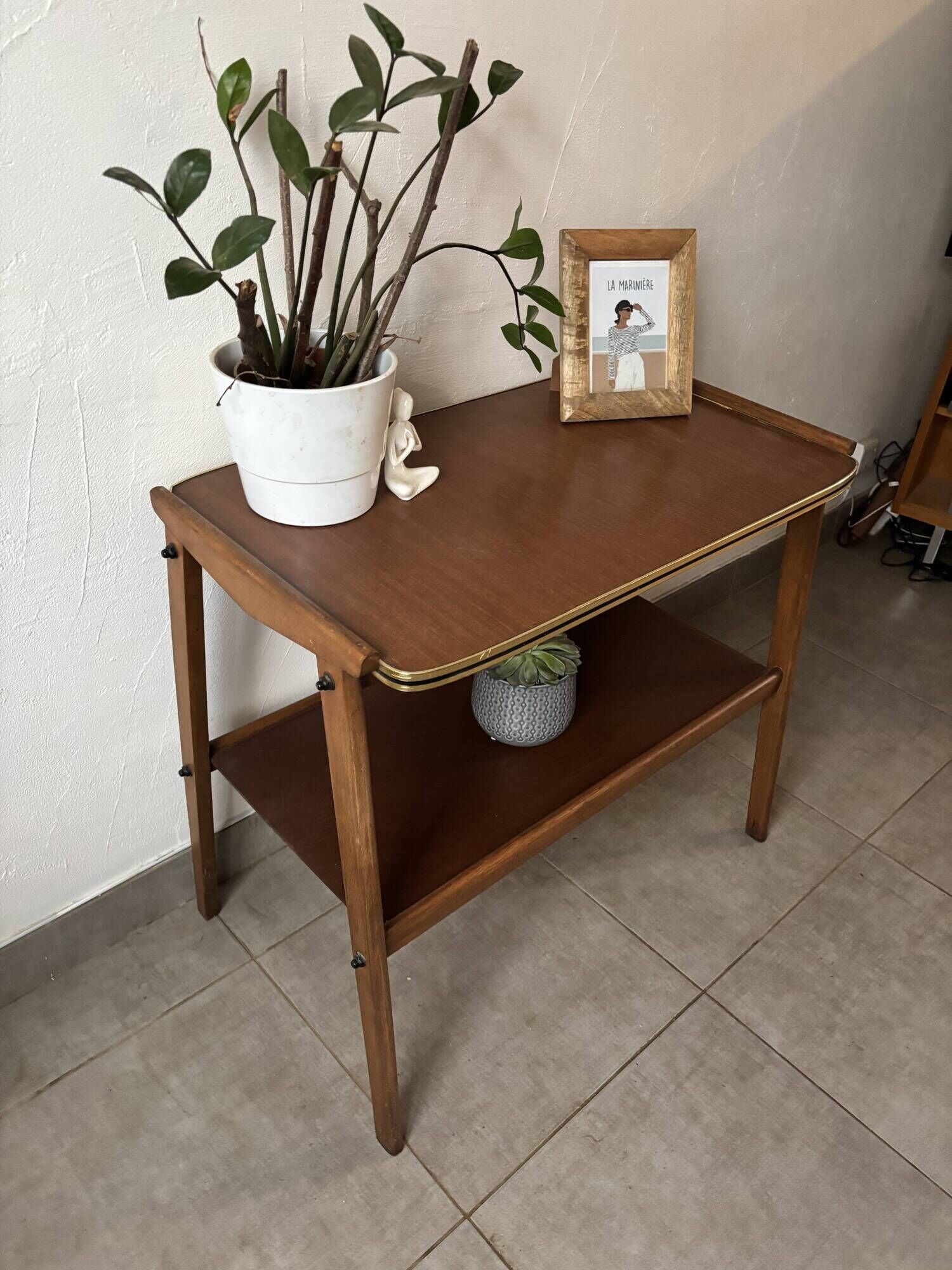 Sideboard / Vintage Scandinavian bar cart in teak (1960s)