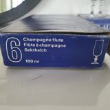 Lot de 6 flûtes à champagne
