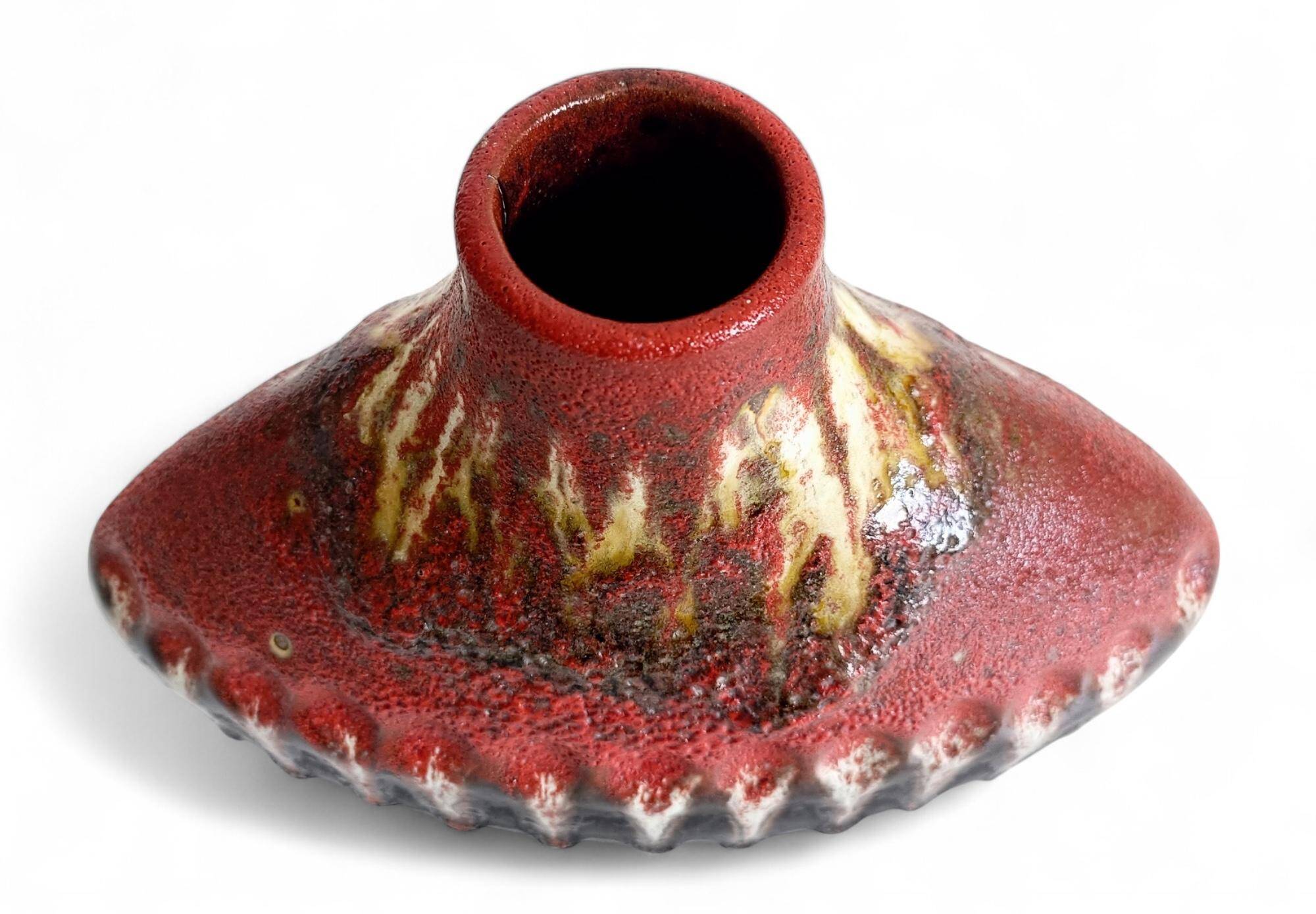 Sculptural West German Ceramic Vase by Carstens Tönnieshof, c. 1950s
