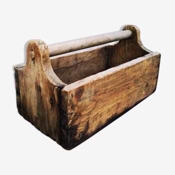 Caisse à outils en bois vintage