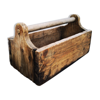 Vintage wooden toolbox