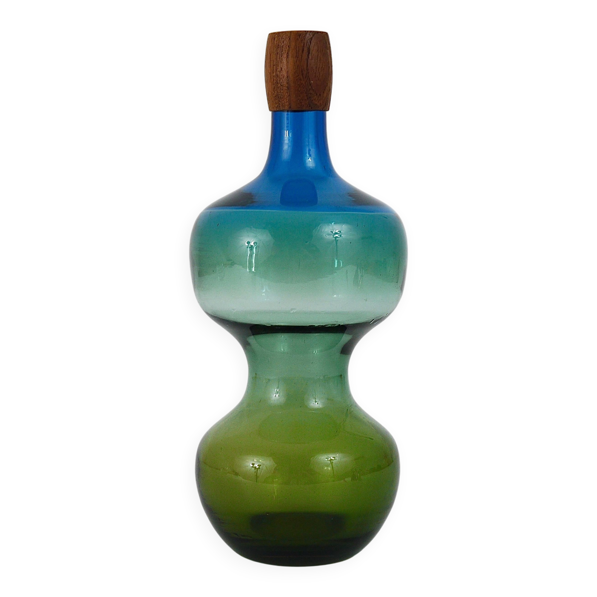 Carafe colorée Tropico en verre par Göran Wärff pour Pukeberg, Suède, 1960