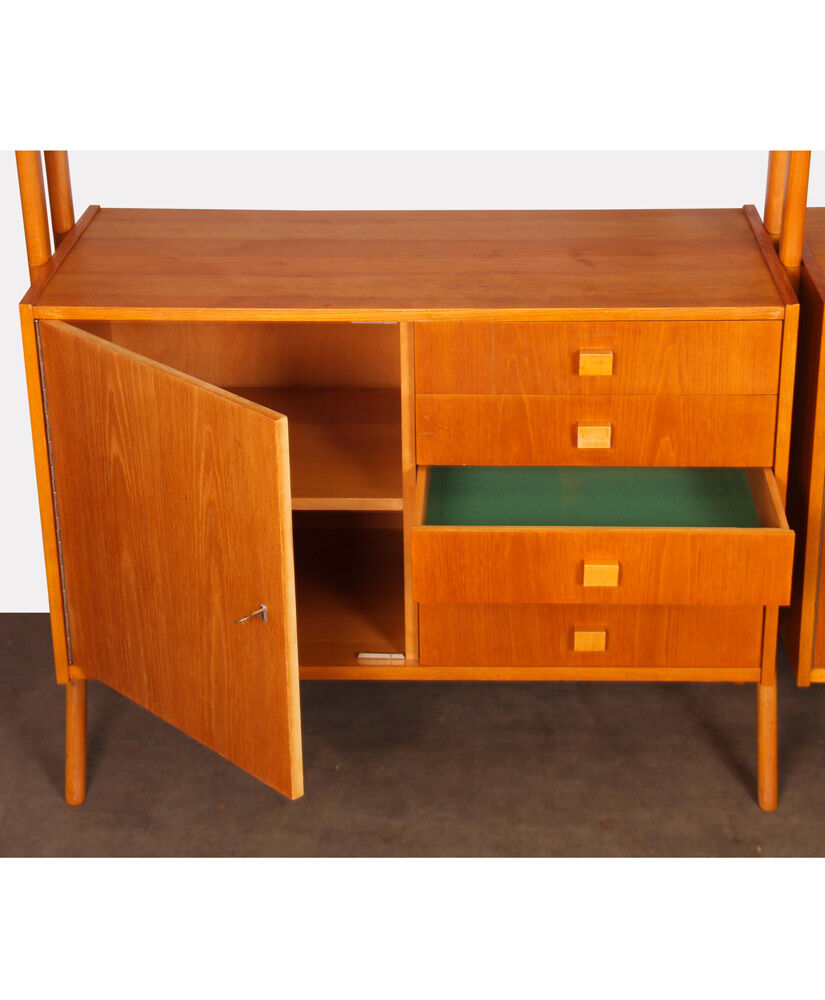 Wooden Library by Frantisek Jirak for Tatra Nabytok, 1960