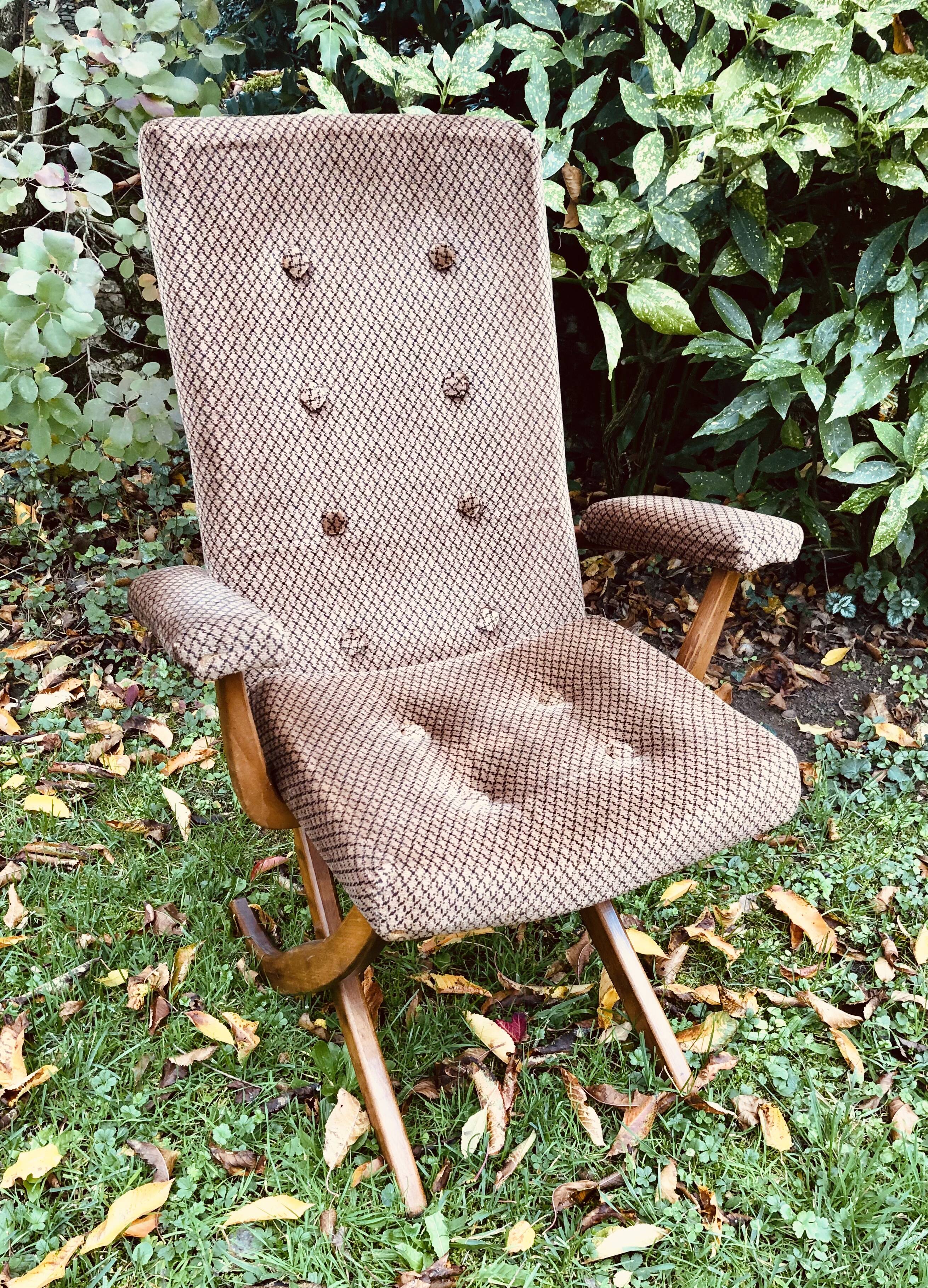Velvet armchair
