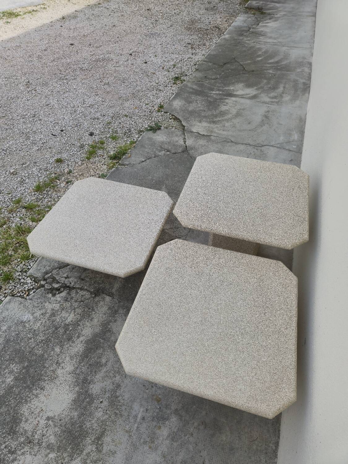 Set of 3 nesting wooden coffee tables, 1970s design