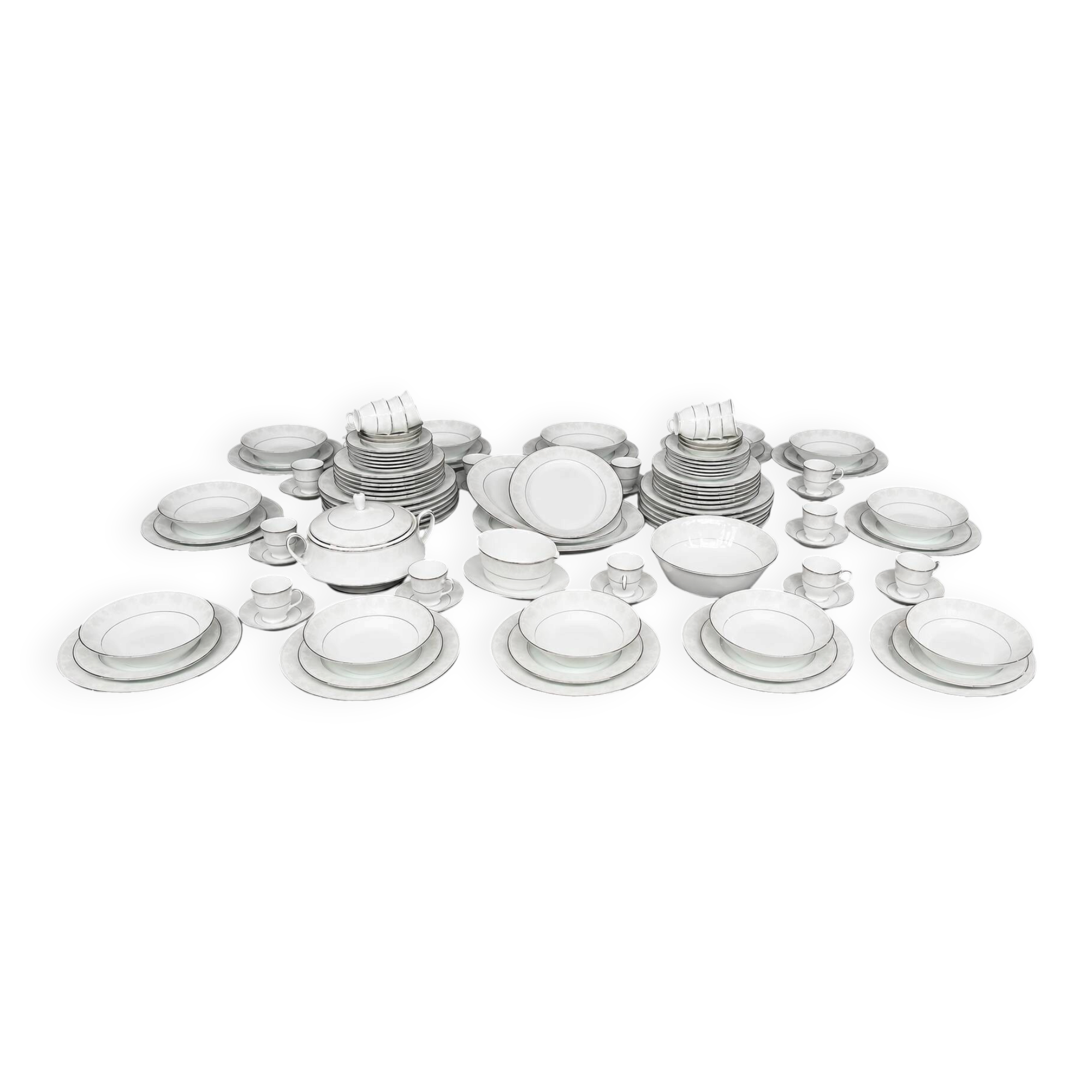 Service de table en porcelaine Noritake, 114 pièces