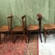 4 vintage mismatched bistro chairs