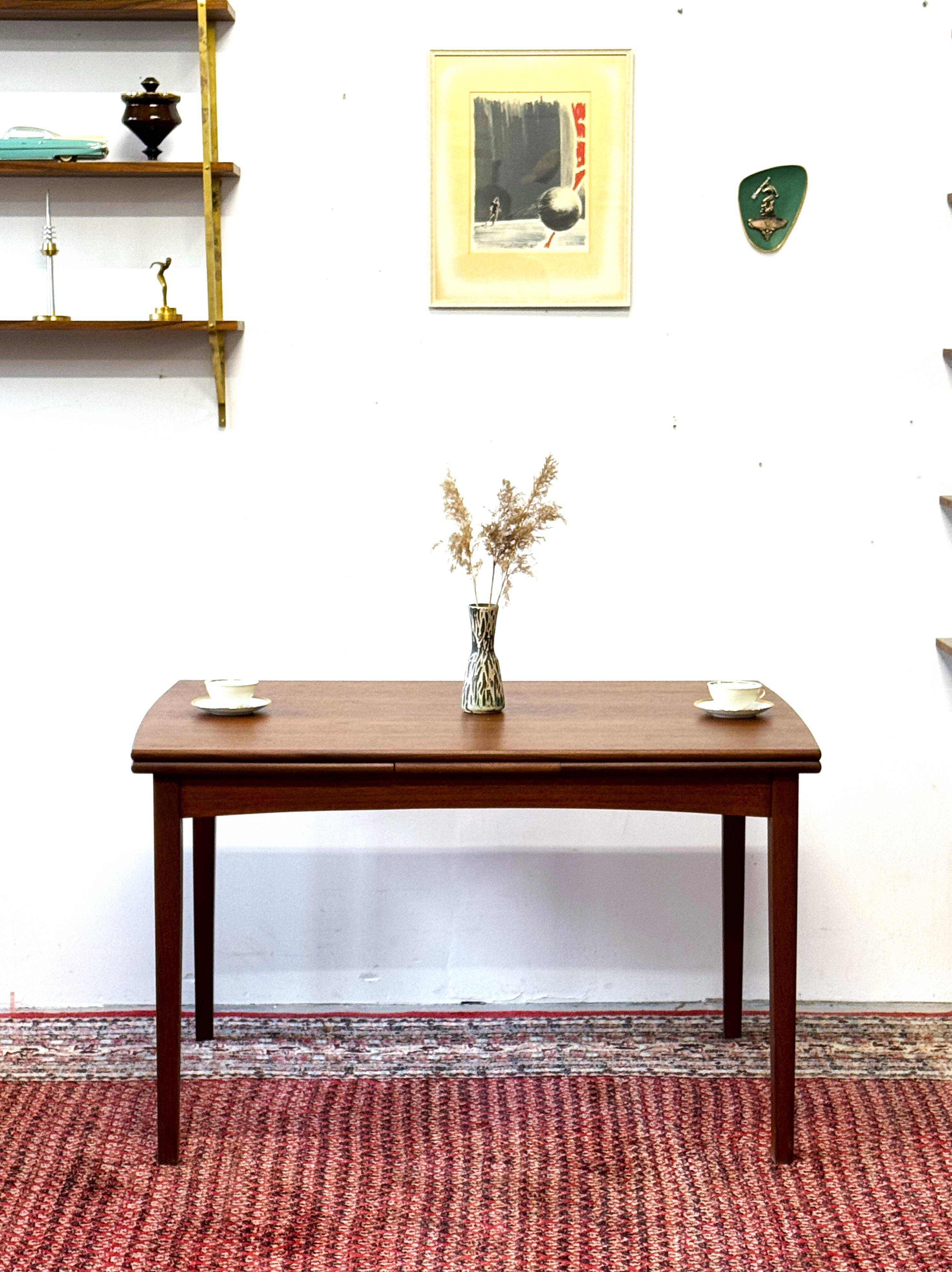 Extendable teak table, Denmark 60s/70s, vintage, mid 20th century