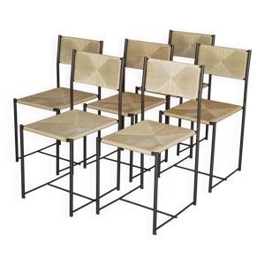 6 chaises de salle à